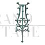 Wrought iron vase holder pedestal