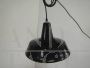 Industrial funnel lamp in black metal D30 - 1950