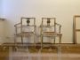 Pair of 18th century lacquered and gilded chairs with Vienna straw seats