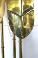 Brass palm-shaped floor lamp from Italy 1970s