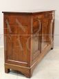 Large antique Louis Philippe sideboard with 3 doors in cherry wood, 1800s