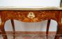 Antique French Napoleon III extendable writing table with inlays