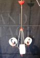 1970s space age chandelier with directional lampshades