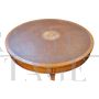 Round table in antique Empire style in thuja briar