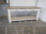 Vintage white lacquered workbench with drawers, 1960s