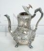 Antique Sheffield George III silver tea or coffee service, 19th century