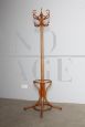 Thonet style 1940s coat stand in bent beech