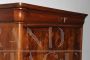 Antique Louis Philippe capuchin chest of drawers in walnut with briarwood drawers