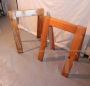 Pair of vintage 1970s freestanding trestles