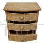 Pair of woven bamboo dressers