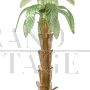 Palm tree-shaped floor lamp in green Murano glass