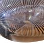 Colizza sculpture in streaked brown Murano glass