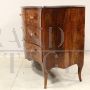 Antique Louis XV chest of drawers in walnut, 18th century Italy