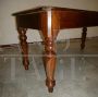 Antique rectangular kitchen table with two drawers