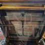 Antique English extendable table with crank, from the late 19th century