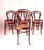 Set of 8 Thonet style chairs in bent beech, Joseph Hofmann, Austria, early 1900s