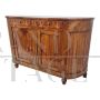 Antique Venetian sideboard from the late 18th century in cherry wood with rounded sides