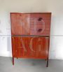 Modular cabinet in mahogany, Italian design from the 1960s