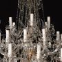 Maria Teresa model chandelier with crystal drops and 38 lights