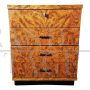 Small art deco drawer unit in thuja briar