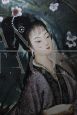 Painting on glass with Japanese Geisha from the early 1900s