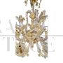 Rezzonico chandelier in Murano glass with gold leaf