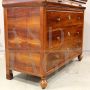 Classic capuchin antique chest of drawers from the Charles X era, 19th century Italy