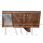 Large art deco sideboard in briarwood with central mirror