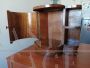 Pair of Art Deco bedside tables with bookcase