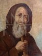 Antique painting from the 17th century depicting Saint Francis of Paola