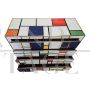 Mondrian style four-drawer chest of drawers in Murano glass