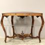 Antique Louis Philippe console table in richly carved walnut