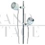 Design floor lamp by Martinelli Luce in white metal and steel