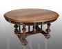 Antique oval extendable table from the French Henry II era