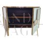 Sideboard with 2 glass doors in soft colours