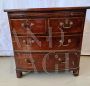 Small antique Georgian chest of drawers with pull-out desk