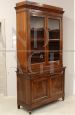 Antique Italian Louis Philippe era buffet & hutch in walnut