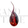 Sculpture by Alessandro Barbaro in red Murano glass