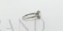 Women's ring in diamond-cut white gold