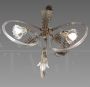 Barovier & Toso chandelier in Murano glass with three lights