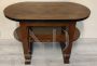 Art Deco oval coffee table with double top