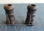 Pair of antique Jacobean bombard mortars from the French Revolution