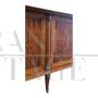 Large Art Deco six-door sideboard in walnut and briar, 1930s