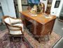 Antique 18th century Italian Lombard desk in inlaid walnut