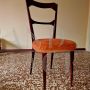 Mid-century modern Italian dining set with table and 6 chairs