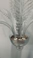 Seguso chandelier in Murano glass with three lights and leaves