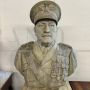 Antique sculpture with bust of a Savoy General in Carrara marble, Italy 1850