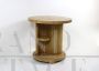 Art Deco American birch briar side table, 1970s