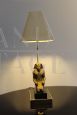 Hollywood Regency Pharaoh table lamp from the 1970s