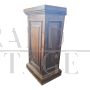 Plinth column or base for statue in walnut wood, 1930s